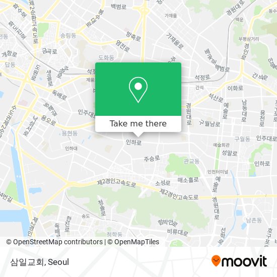 삼일교회 map