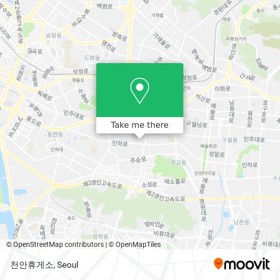 천안휴게소 map