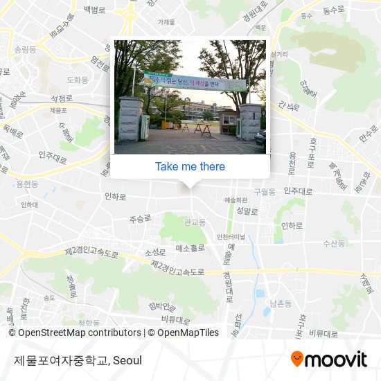 제물포여자중학교 map