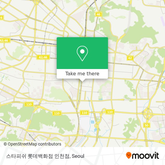 스타피쉬 롯데백화점 인천점 map