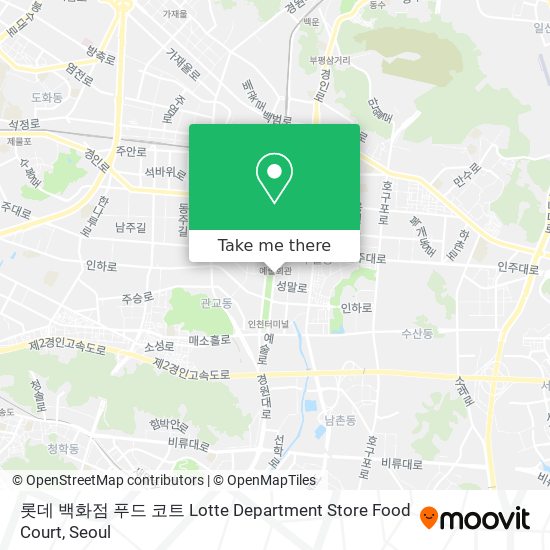 롯데 백화점 푸드 코트 Lotte Department Store Food Court map