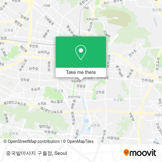 중국발마사지 구월점 map