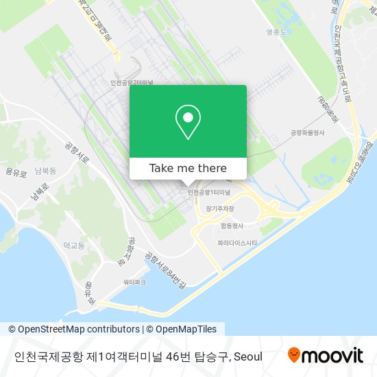 인천국제공항 제1여객터미널 46번 탑승구 map