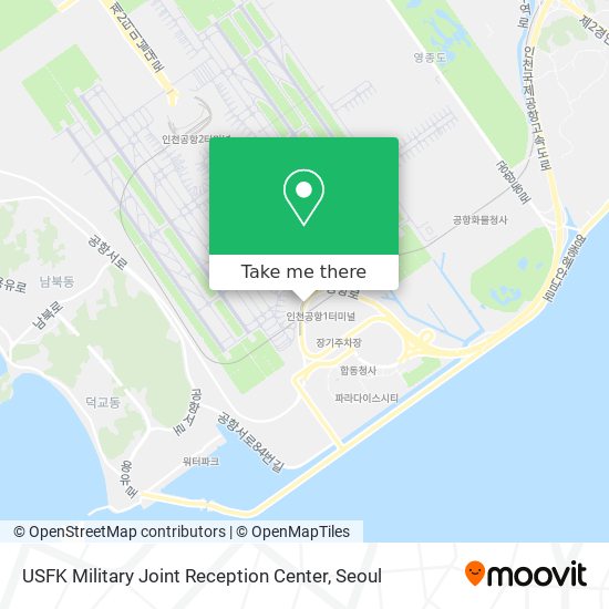 USFK Military Joint Reception Center map