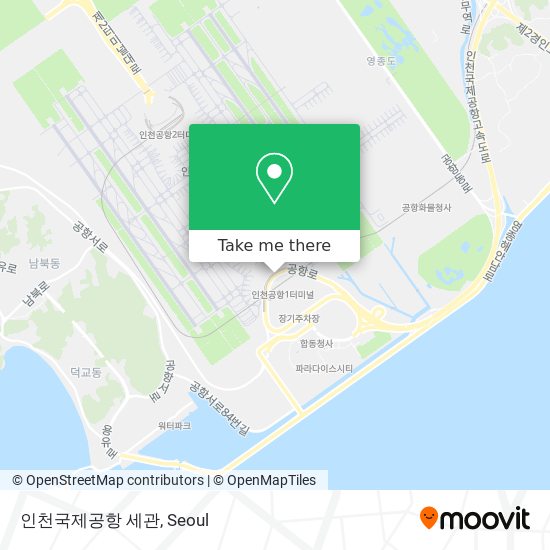 인천국제공항 세관 map
