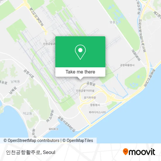 인천공항활주로 map
