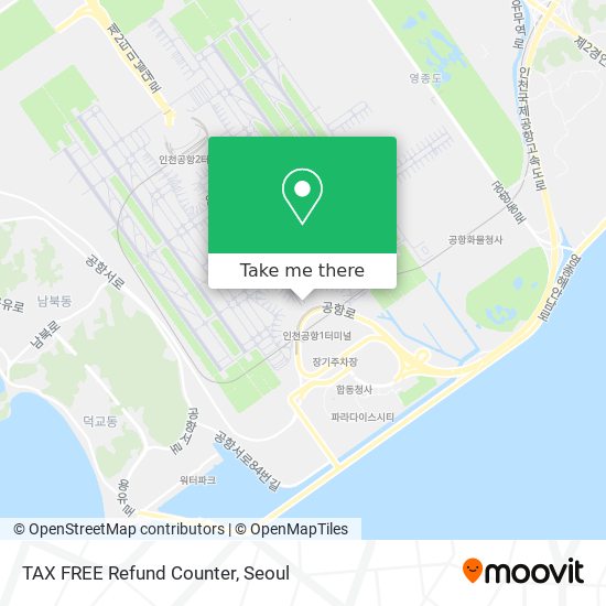 TAX FREE Refund Counter map