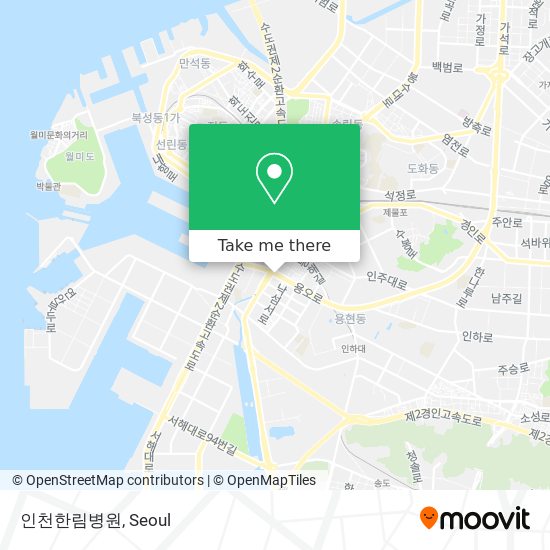 인천한림병원 map