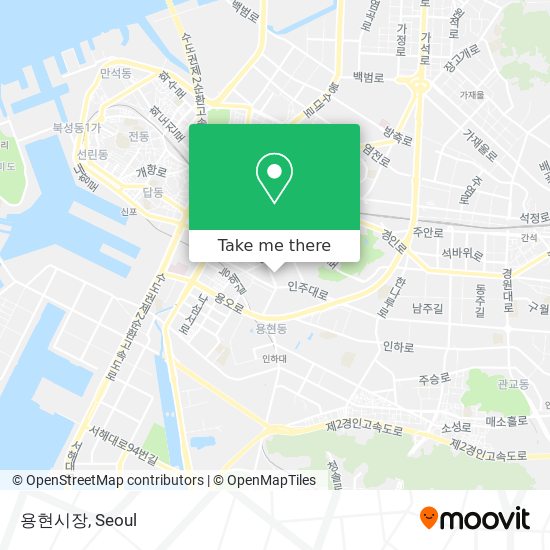 용현시장 map