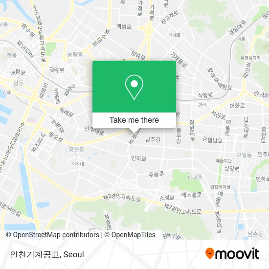 인천기계공고 map