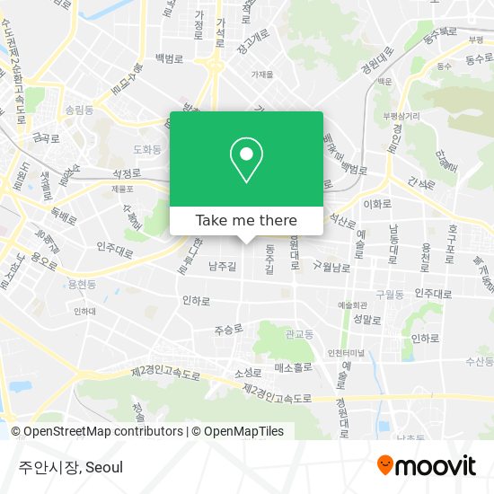 주안시장 map