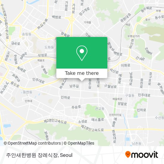 주안새한병원 장례식장 map