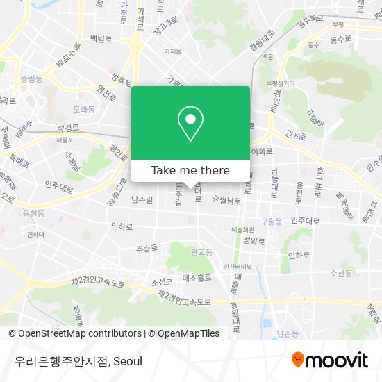 우리은행주안지점 map