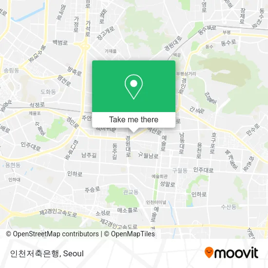 인천저축은행 map