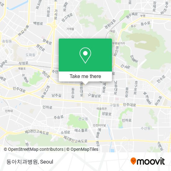 동아치과병원 map