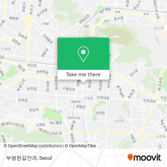 부평한길안과 map