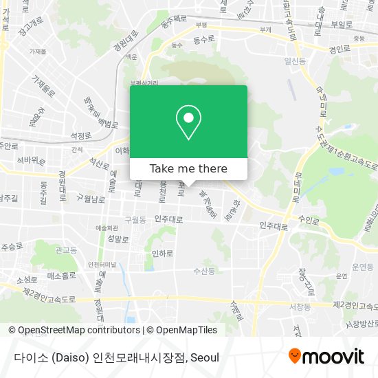 다이소 (Daiso) 인천모래내시장점 map