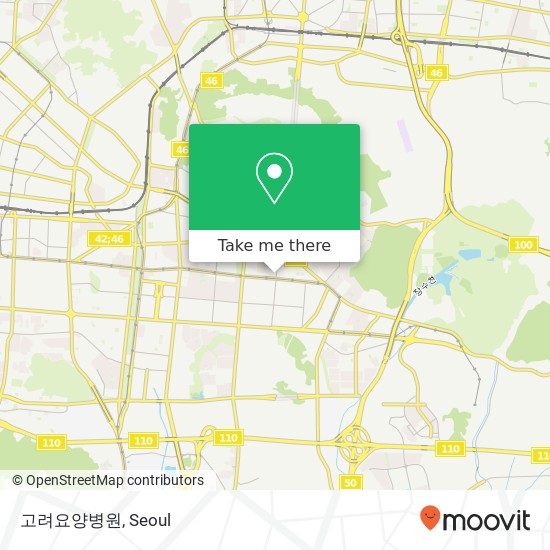 고려요양병원 map