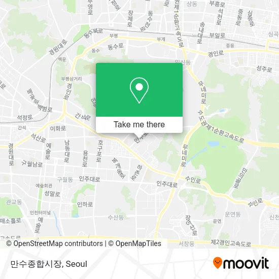 만수종합시장 map