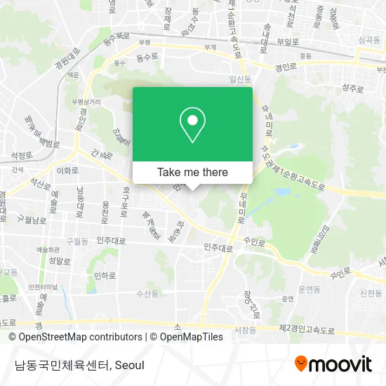 남동국민체육센터 map
