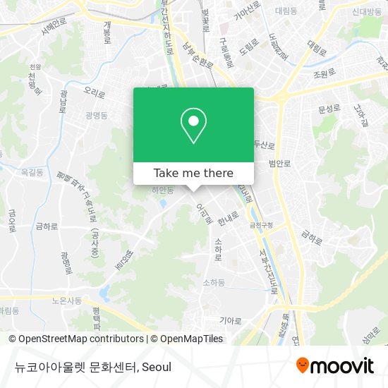 뉴코아아울렛 문화센터 map