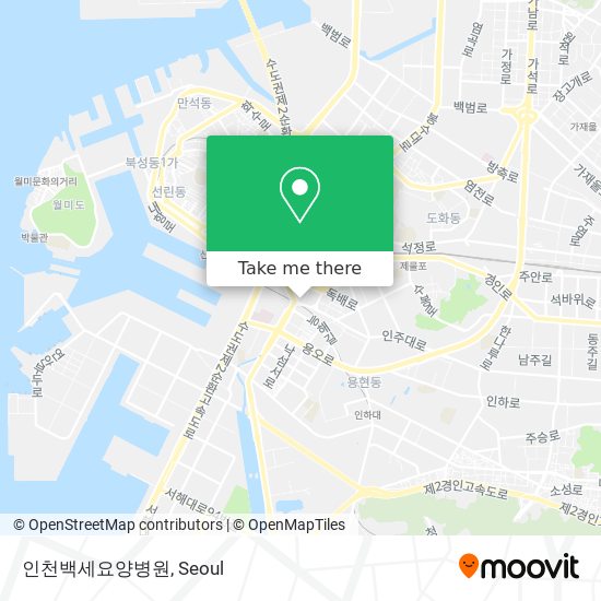 인천백세요양병원 map