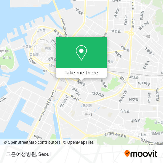 고은여성병원 map