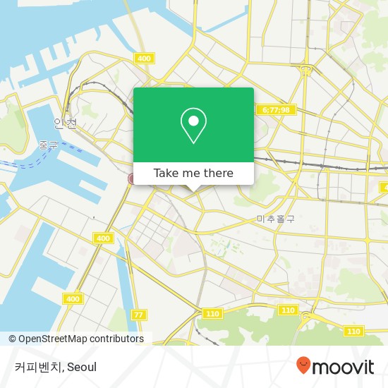 커피벤치 map