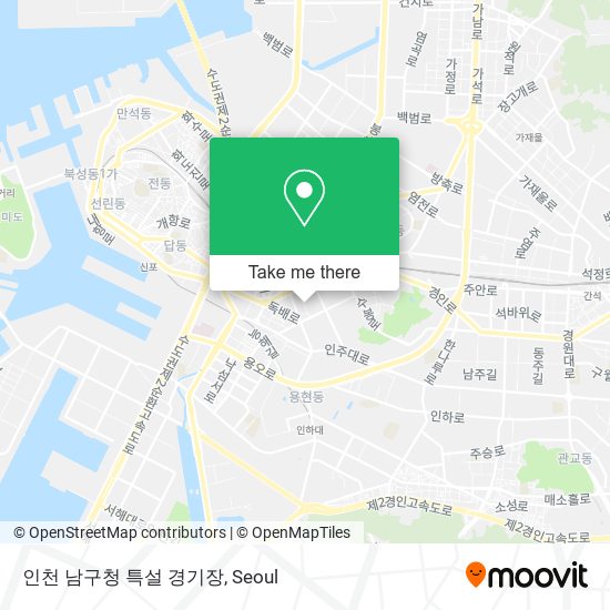 인천 남구청 특설 경기장 map
