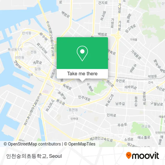 인천숭의초등학교 map