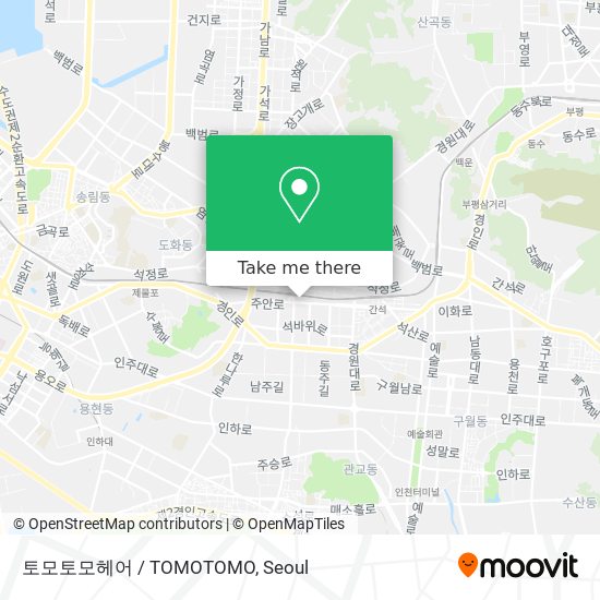 토모토모헤어 / TOMOTOMO map