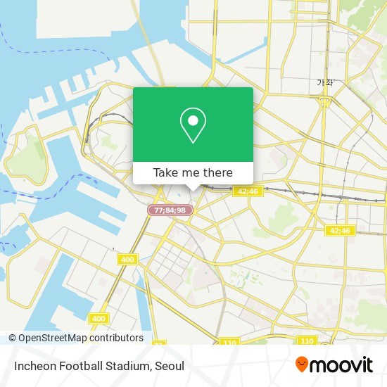 Incheon Football Stadium map