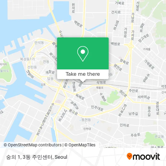 숭의 1, 3동 주민센터 map