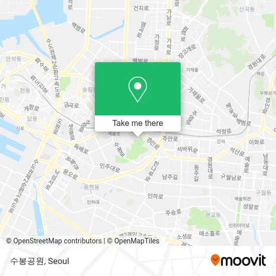 수봉공원 map