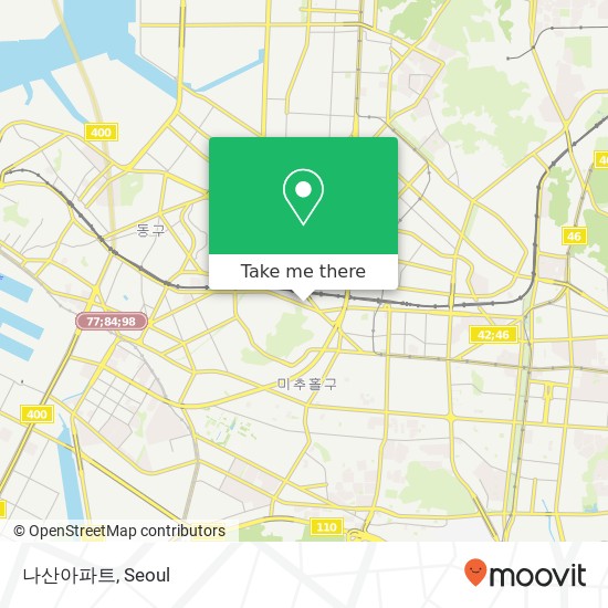 나산아파트 map