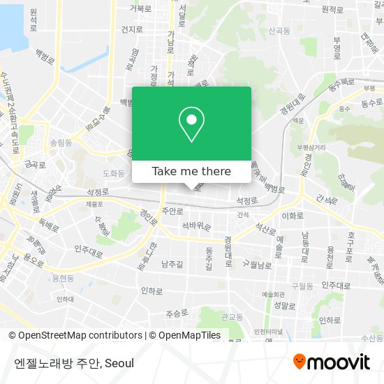 엔젤노래방 주안 map