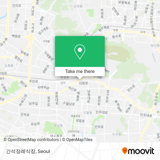 간석장례식장 map
