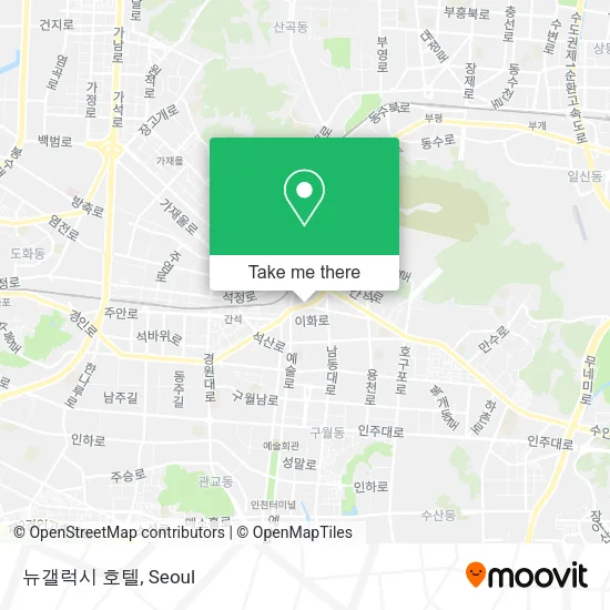 뉴갤럭시 호텔 map
