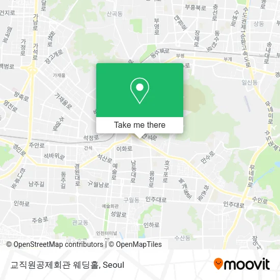 교직원공제회관 웨딩홀 map