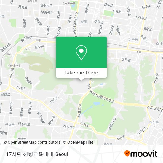 17사단 신병교육대대 map