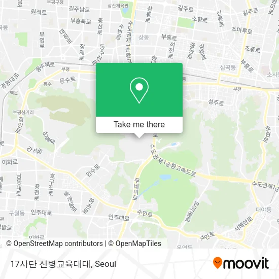 17사단 신병교육대대 map