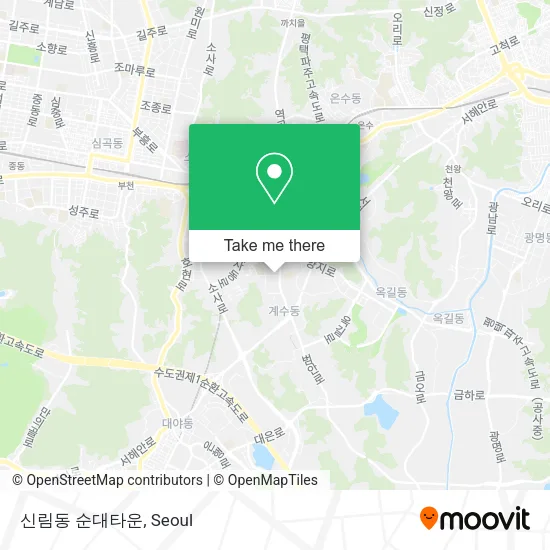 신림동 순대타운 map