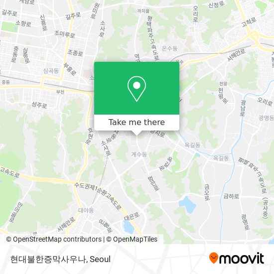 현대불한증막사우나 map