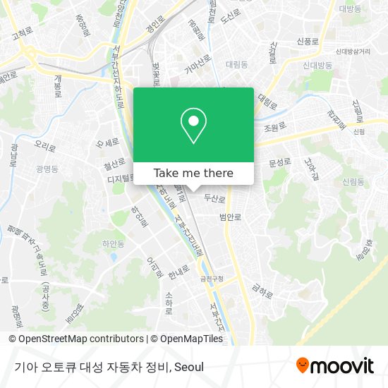 기아 오토큐 대성 자동차 정비 map