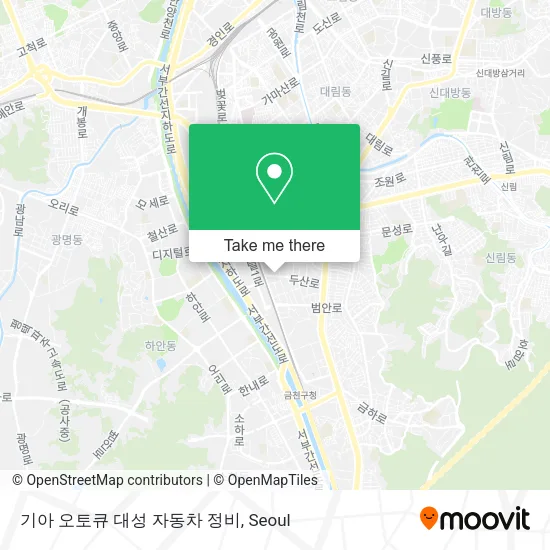 기아 오토큐 대성 자동차 정비 map