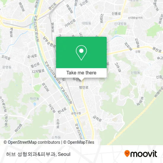 허브 성형외과&피부과 map