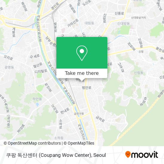 쿠팡 독산센터 (Coupang Wow Center) map