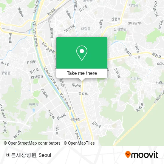 바른세상병원 map