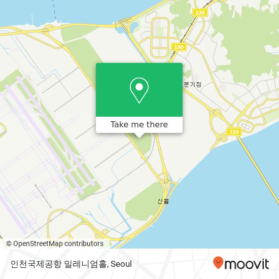 인천국제공항 밀레니엄홀 map