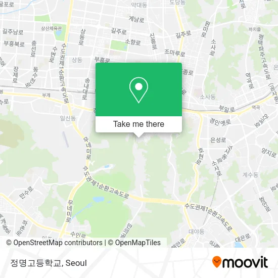 정명고등학교 map